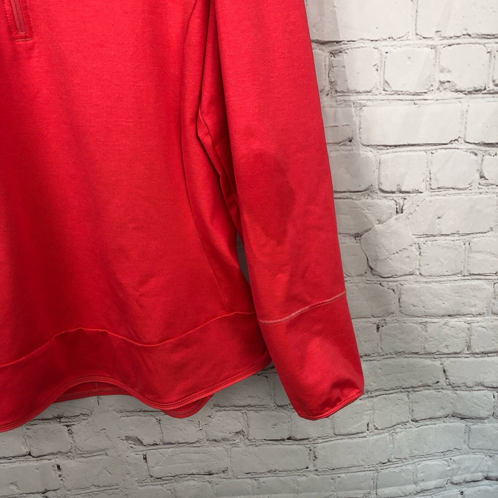 Salomon Red Zip Up Sweater with High Collar - Picture 6 of 9